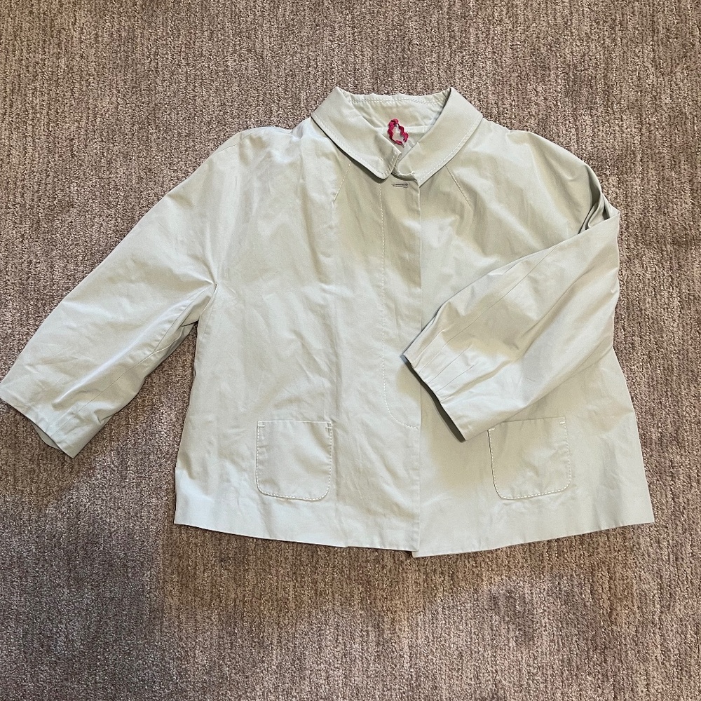 Piazza Sempione Crop Jacket Seafoam Green Size IT‎ 46 (US 6-8)